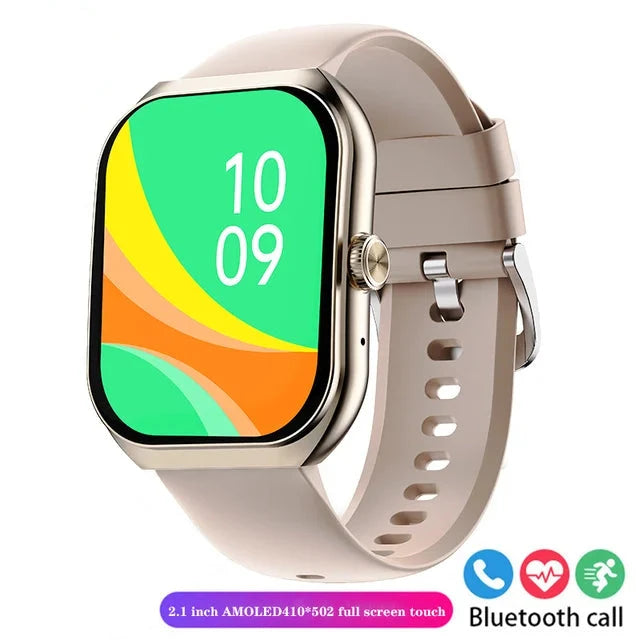 2.1-inch UHD Bluetooth Calling Smartwatch Watch 220mah battery capacity waterproof for Android iOS