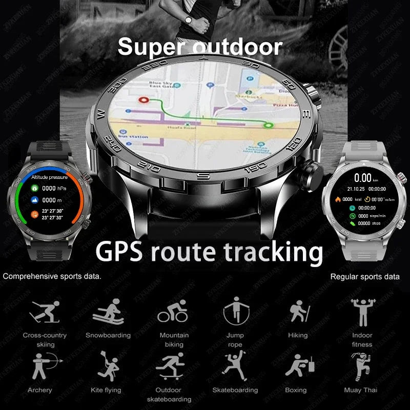 Bluetooth Large Screen NFC IP68 Waterproof GPS Sports Smart Watch