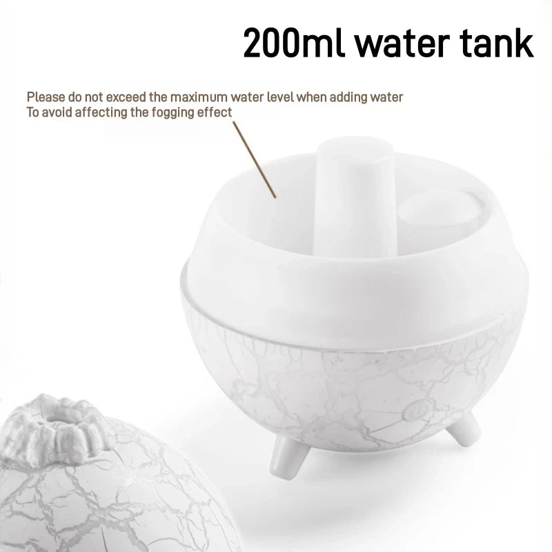 Planet Colorful Atmosphere Lamp USB Humidifier 200ML Water Tank Can Add Essential Oil Household Mini Aroma Diffuser