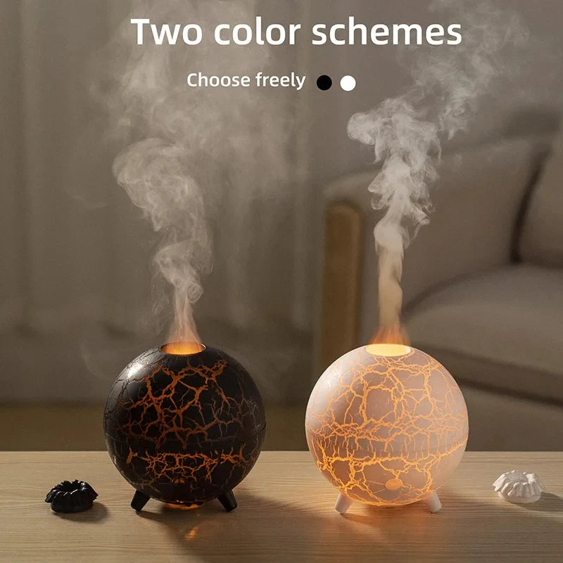 Planet Colorful Atmosphere Lamp USB Humidifier 200ML Water Tank Can Add Essential Oil Household Mini Aroma Diffuser