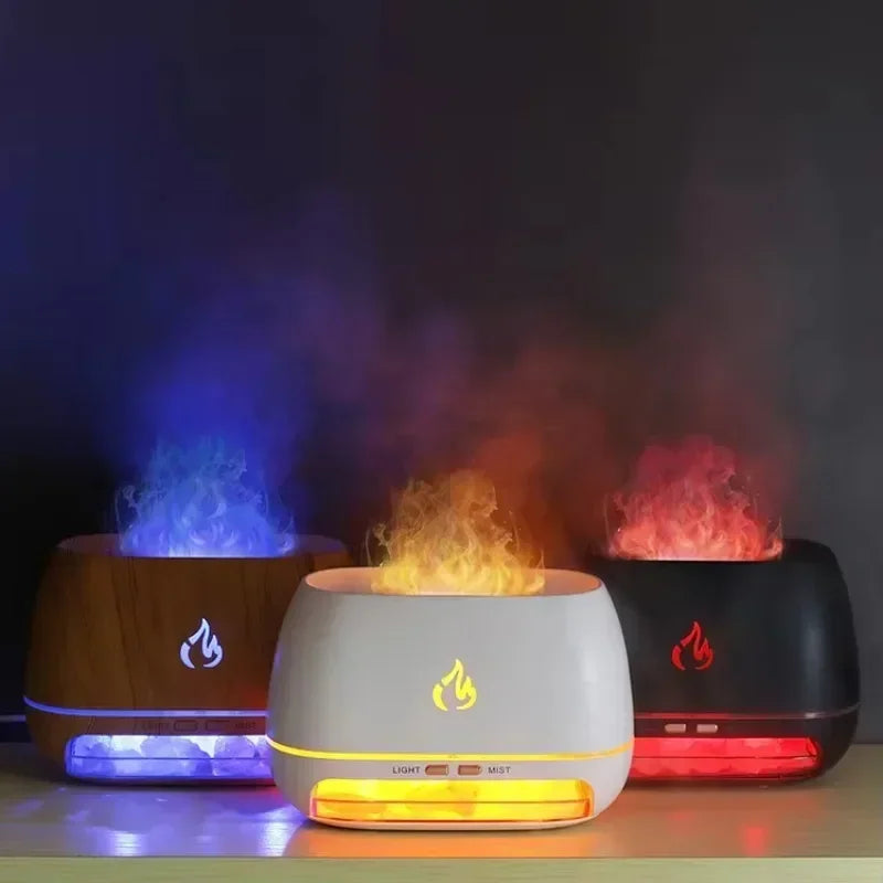 3D Flame Essential Oil Mini Ultrasonic USB Air Humidifier Diffuser Aromatherapy Air Freshener diffuser essential oils