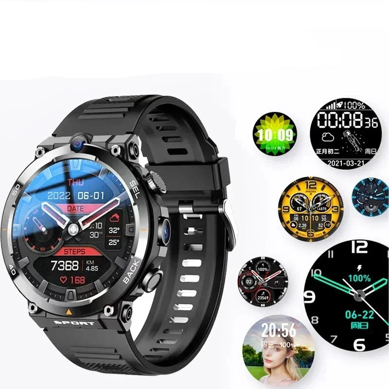 4G LTE Android Smartwatch Dual Camera Wifi 4G SIM Card Wireless Fast Internet Access GPS APP Download