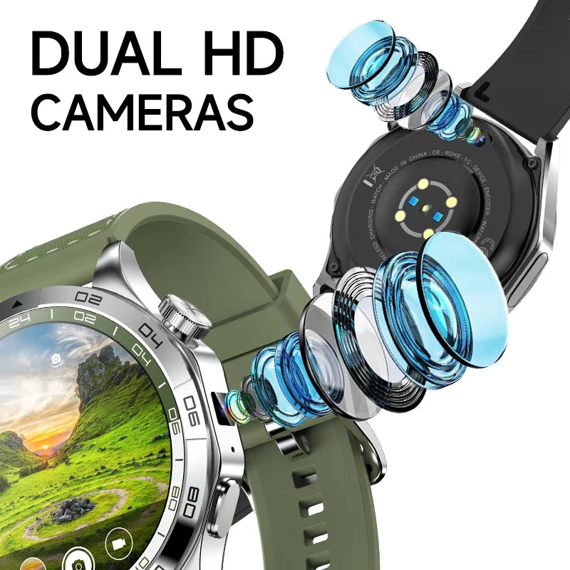 5G Smart Watch Android 8.1 System 1.43 inch Amoled 466*466 Screen With 200W Camera GPS WIFI Heart Rate Smartwatch LM01