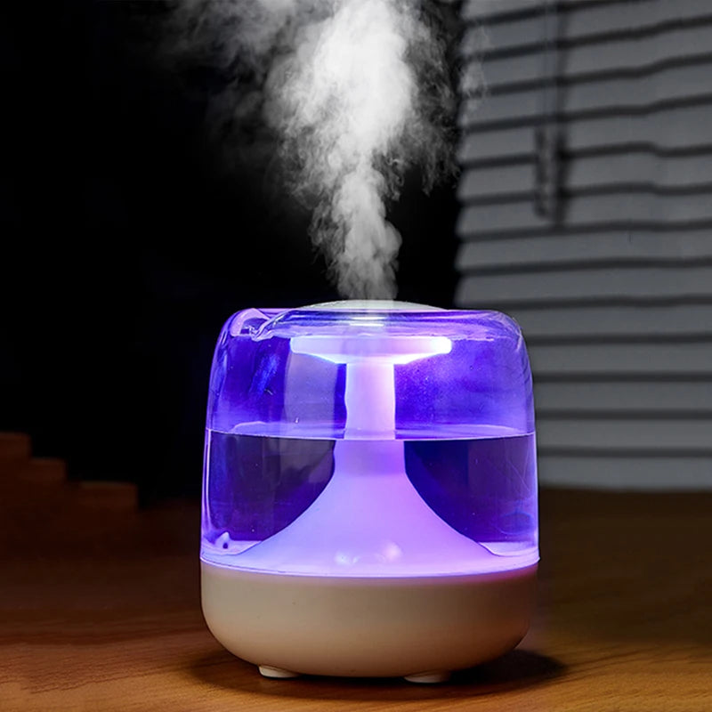 650ML Air Humidifier USB Humidifier Portable Humidifier Essential Oil Home Bedroom Aroma Diffuser With Colorful Night Lights