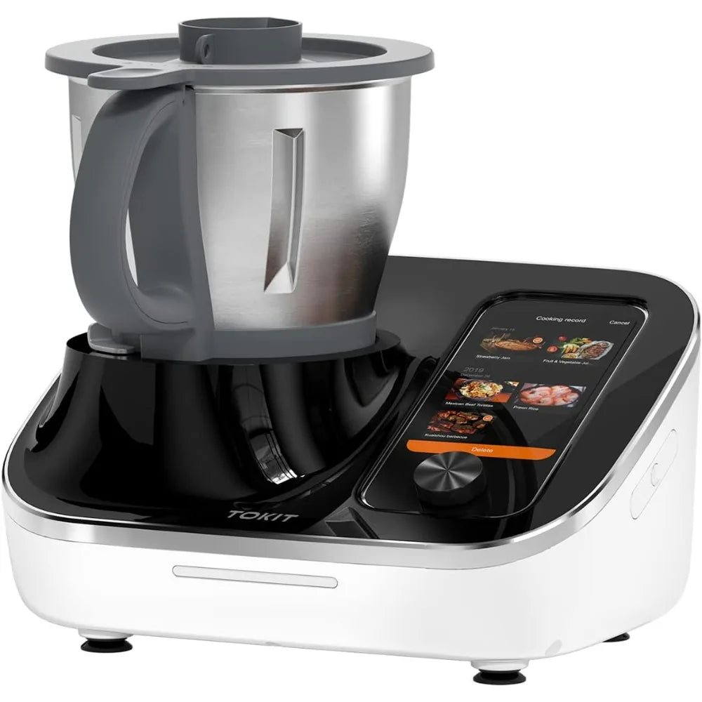 Cook Smart All-in-1 Food Processor for Sous Vide, Knead, Chop, Steam, 7" Touchscreen, 3000+ Guided Recipes, WiFi-Enabled