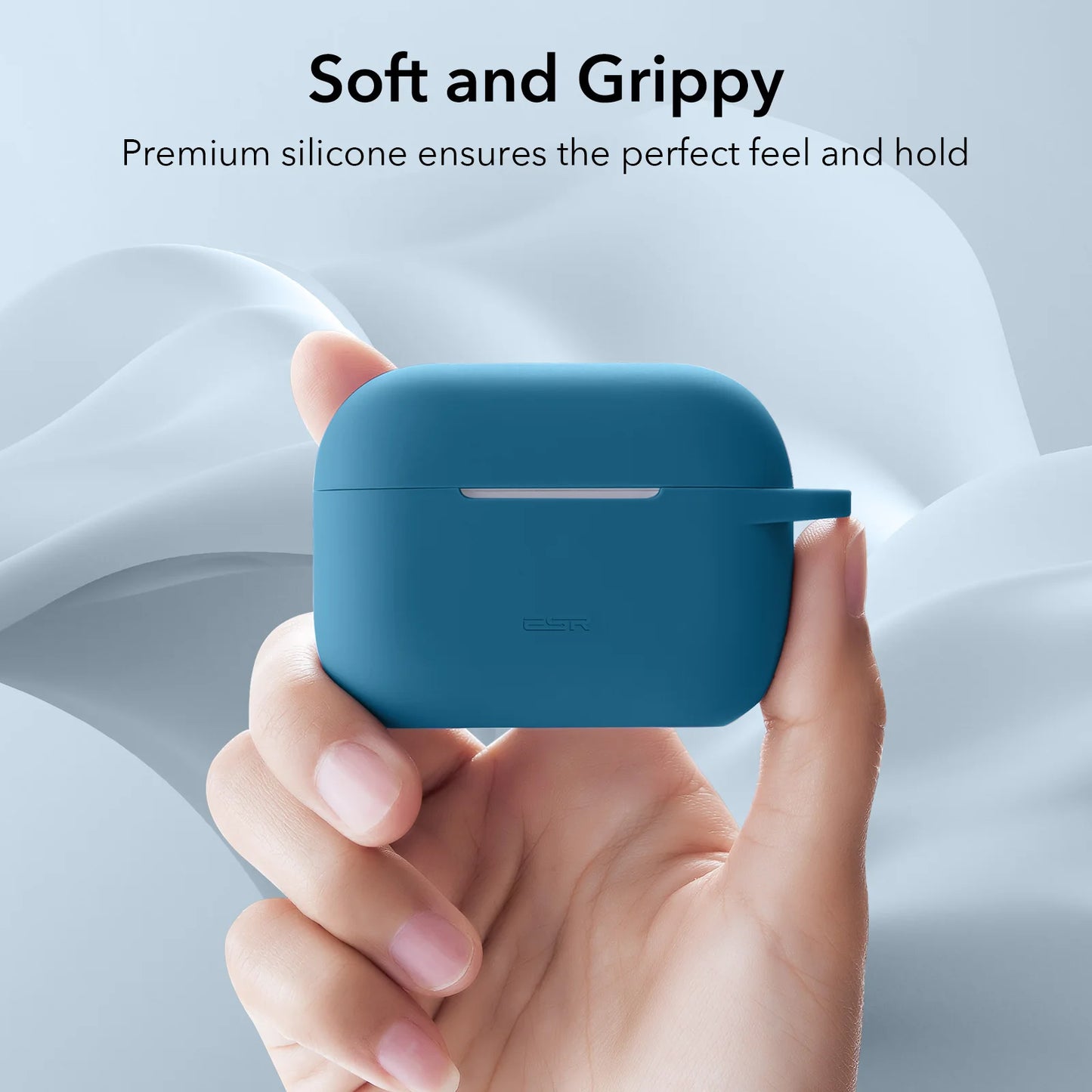 ESR for AirPods Pro 2 Protective Case with Keychain Silicone Cover for AirPods Pro 2019/2022/2023 Earphone