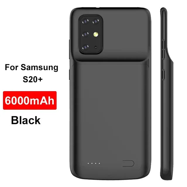 External Battery Charger Pack Case for Samsung S 8 9 10 Plus 20 21 22 23 Ultra Charing Case for Note 8 9 10 20 Power Bank