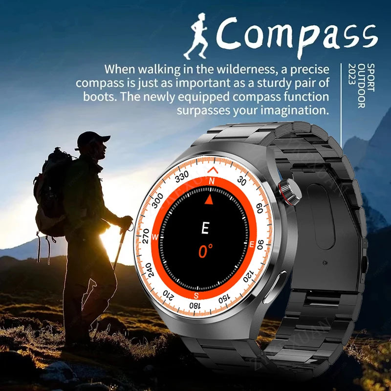 GT4 PRO Smart Watch Men Watch 4 Pro AMOLED HD Screen Bluetooth Call GPS NFC Heart rate waterproof Smart Watch