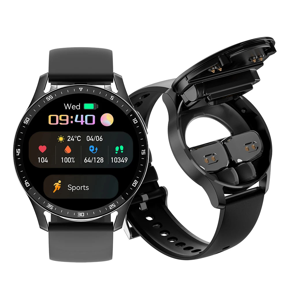 X7 Headset Smart Watch TWS Two In One Wireless Bluetooth Dual Headset  Smartwatch