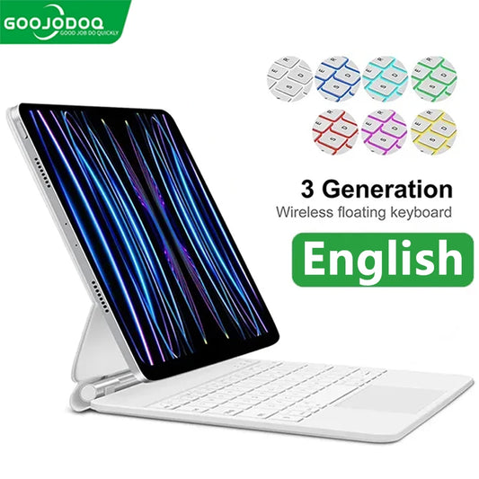 Magic Keyboard for iPad Pro 11 2024  Air 4 Air 5 Air 6 for iPad 12.9 10th Generation 6th 5th 4th 3rd Gen Cover Case