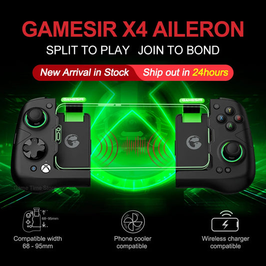 Gamesir X4 Aileron X4A XBOX Controller Wireless Mobile Gaming Controller for Android PC Bluetooth Hall Effect Joysticks Portable