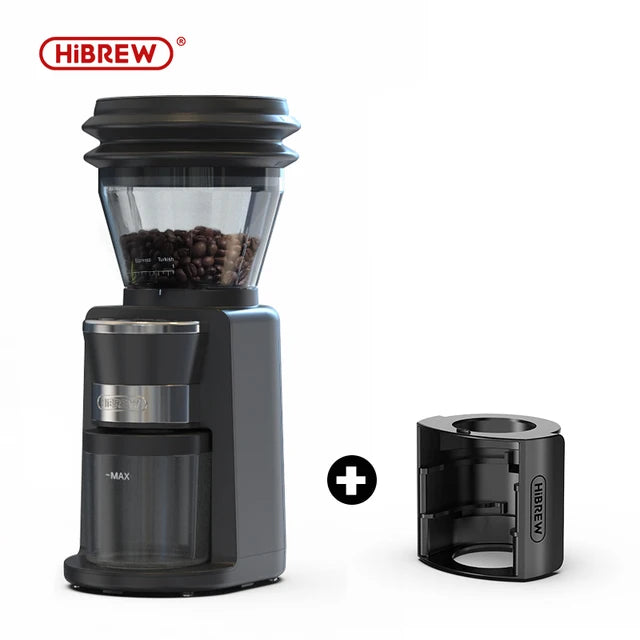 HiBREW Automatic Burr Mill Electric Coffee Grinder with 31 Gears for Espresso American Coffee Pour Over Visual Bean Storage G3