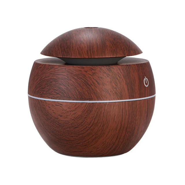 Home Wood Grain Air Humidifier Purifier Aroma Diffuser USB Ultrasonic Cool Mist Sprayer Essential Oil Fragrance