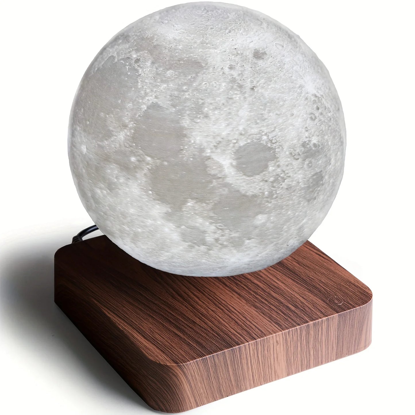 Levitating Moon Table Lamp, Magnetic Floating Light With 3 Lighting Modes Levitation Night Light