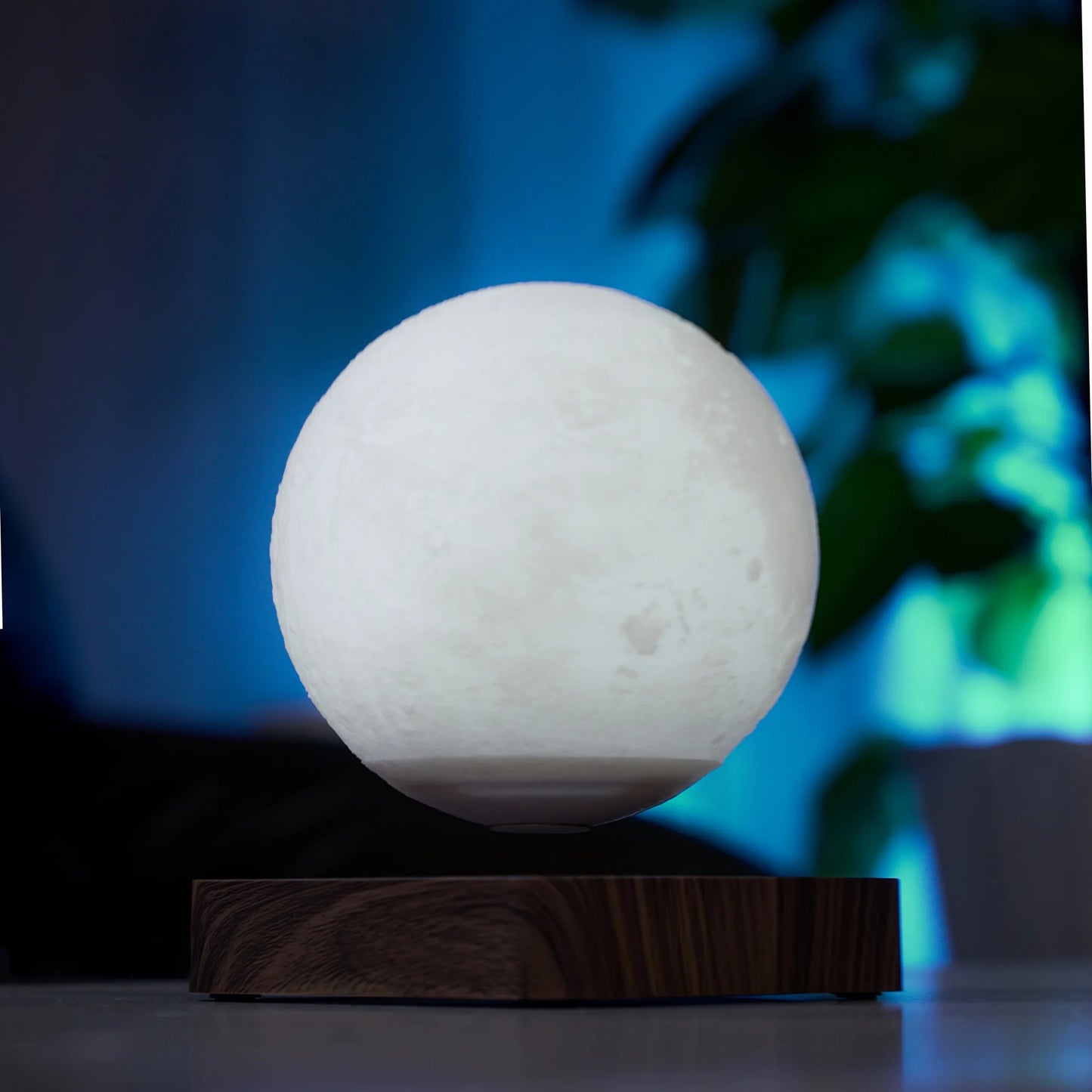 Levitating Moon Table Lamp, Magnetic Floating Light With 3 Lighting Modes Levitation Night Light