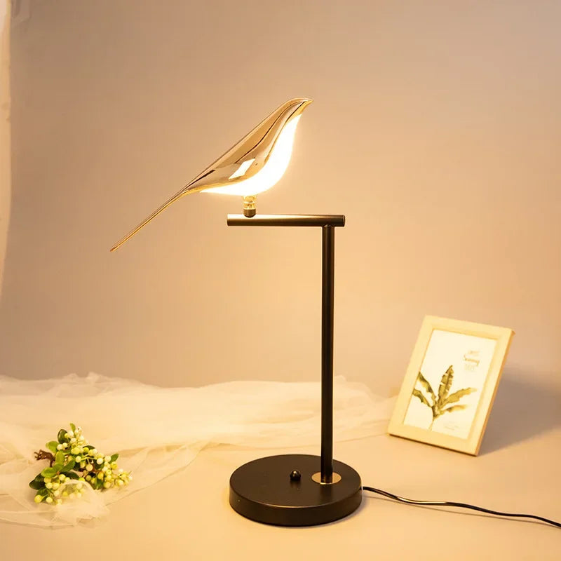 Magpie Bird LED Fixtures Floor Lamp  Home Decor Modern  Lighting