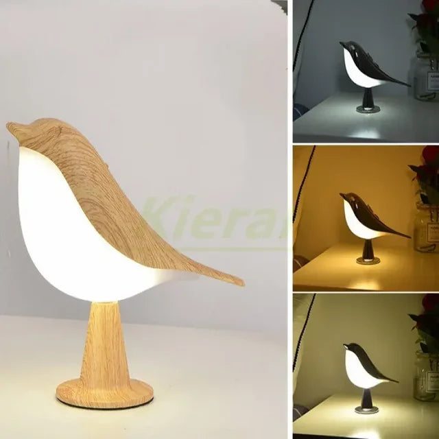 Modern Simple Magpie Led Desk Light Bedroom Study Bedside Lamp Living Room Decorate Touch Bird Floor Lamps Car Aromatherapy Lamp