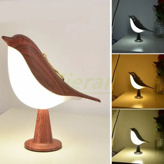 Modern Simple Magpie Led Desk Light Bedroom Study Bedside Lamp Living Room Decorate Touch Bird Floor Lamps Car Aromatherapy Lamp