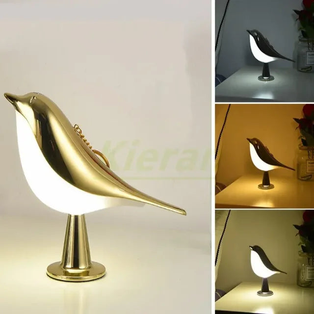 Modern Simple Magpie Led Desk Light Bedroom Study Bedside Lamp Living Room Decorate Touch Bird Floor Lamps Car Aromatherapy Lamp