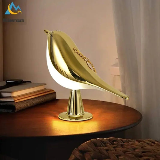 Modern Simple Magpie Led Desk Light  Bedside Lamp Decorate Touch Bird