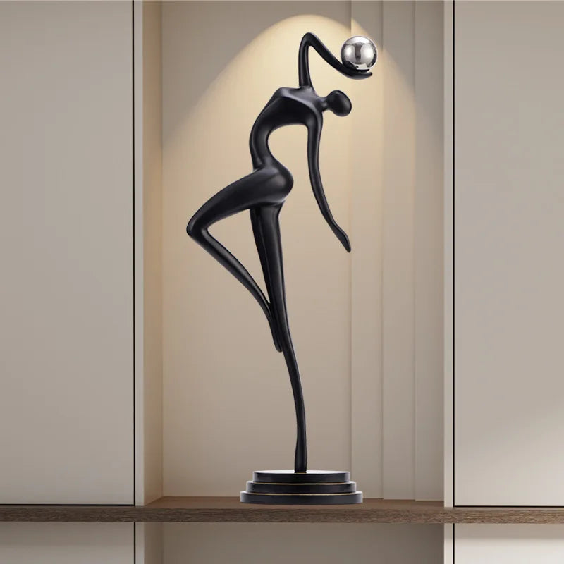 Modern abstract figure art sculpture decoration living room light luxury high sense of home accessories