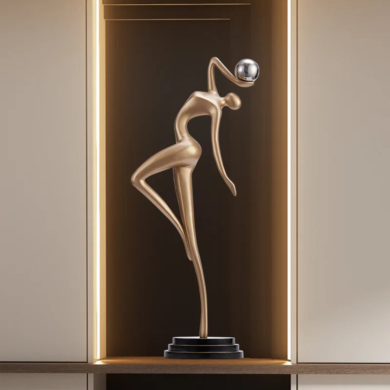 Modern abstract figure art sculpture decoration living room light luxury high sense of home accessories