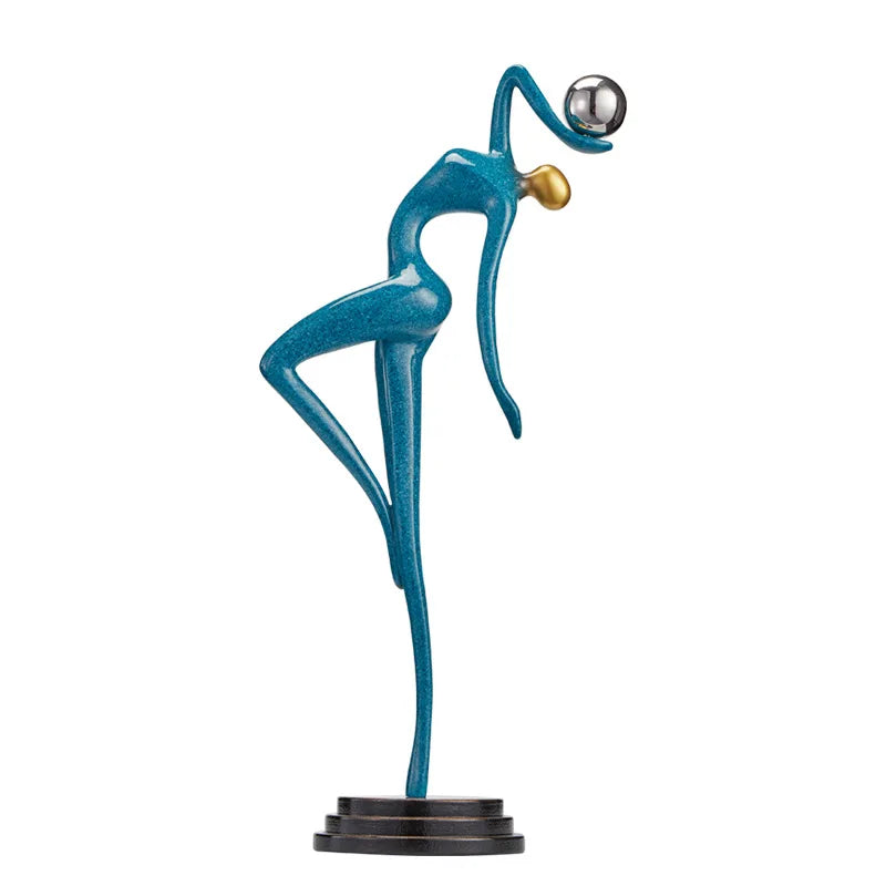 Modern abstract figure art sculpture decoration living room light luxury high sense of home accessories