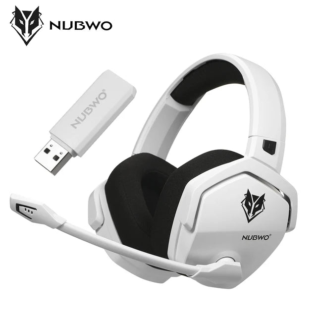 Gaming Headset for PS5, PS4, XBOX,PC, Mac, 2.4GHz Ultra-Low Latency Noise Cancelling Bluetooth Headphones With Mic