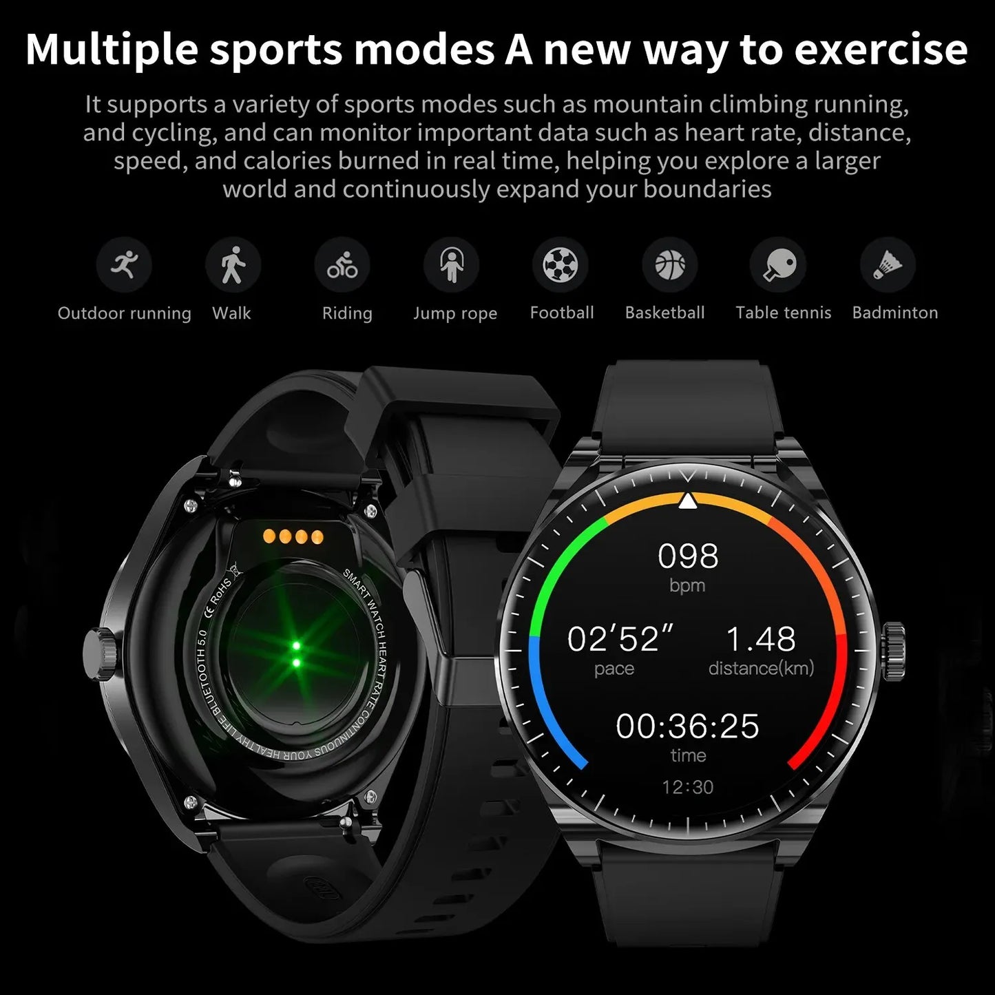 TWS Earphone Smart Watch NFC Function Fitness Tracker Sports Smartwatch Health Monitoring Bluetooth Wireless Headset Watches