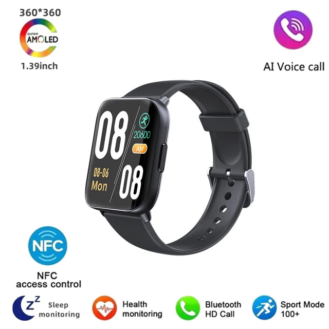 smartwatch high-definition Bluetooth call 2024 heart rate fitness exercise information reminder women's smartwatch