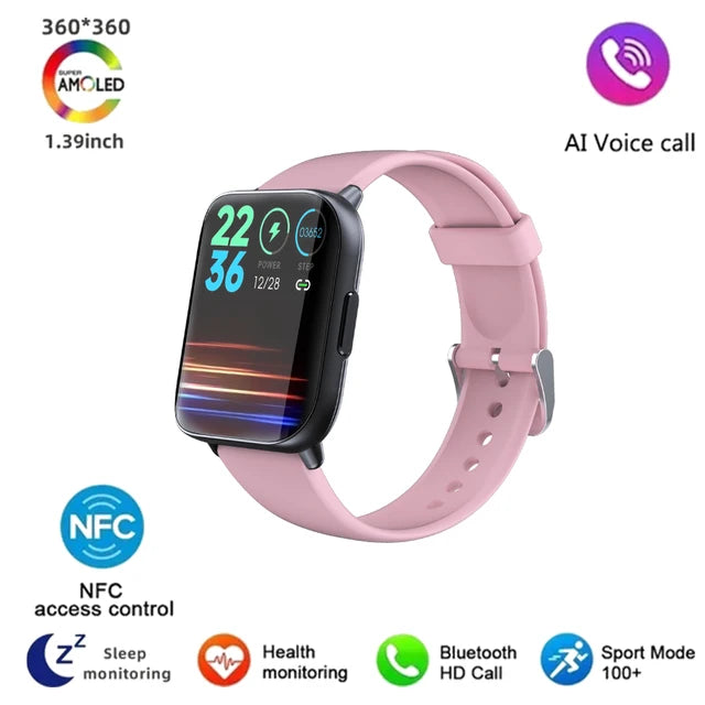 smartwatch high-definition Bluetooth call 2024 heart rate fitness exercise information reminder women's smartwatch