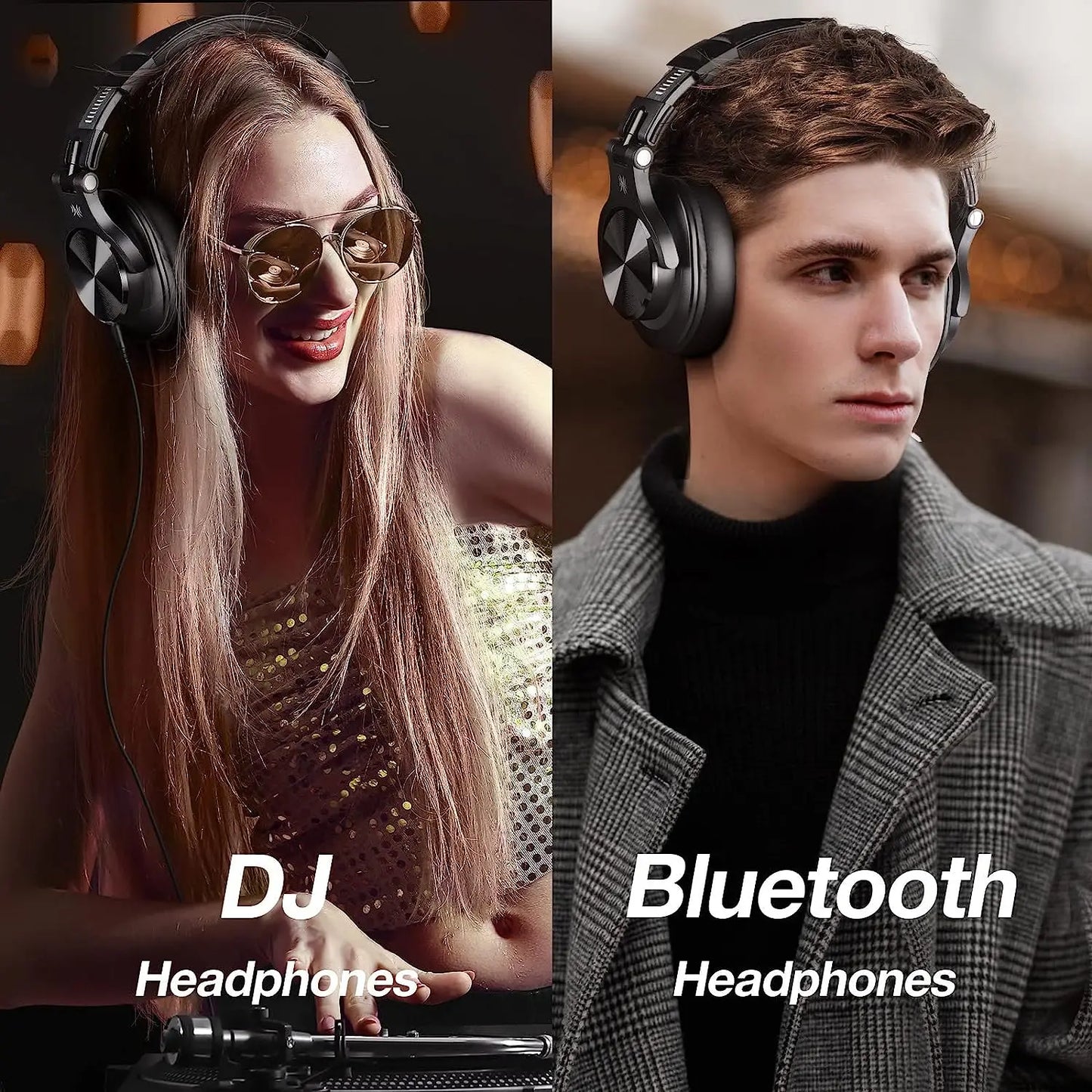 Bluetooth 5.2 Headphones Hi-Res Audio Over Ear Wireless Headphones