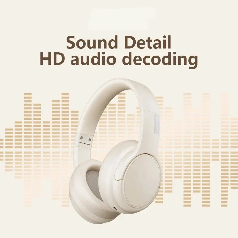 Original Lenovo TH20 Gaming Headphones Dual Mode Headset Wireless Bluetooth 5.3 Foldable Sport Headphone Music Earphone 2023 New