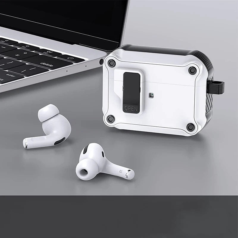 Security Lock Cover for AirPods Pro 2 3 Case for AirPods Pro2 Pro 2nd Gen Shockproof Cover For Airpods 4th