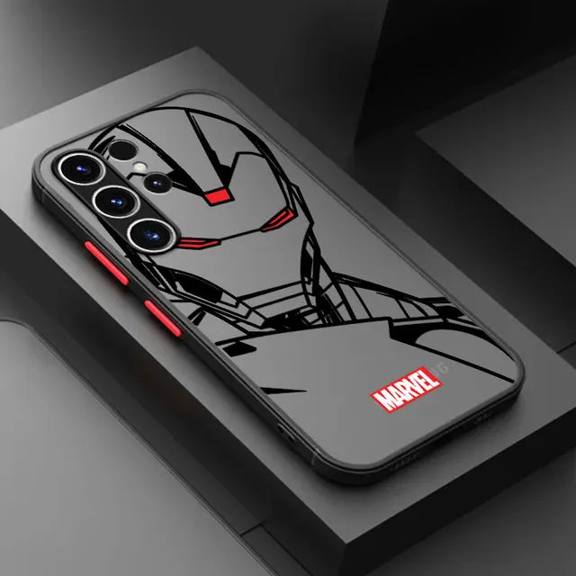 Shockproof Case for Samsung Galaxy S22 S9 S20 FE S23 Ultra Note 20 S23 FE S21 S24 Plus S10 Plus Marvel Spiderman Ironman Cover