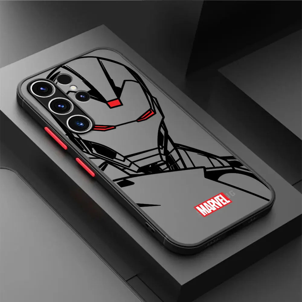 Shockproof Case for Samsung Galaxy S22 S9 S20 FE S23 Ultra Note 20 S23 FE S21 S24 Plus S10 Plus Marvel Spiderman Ironman Cover