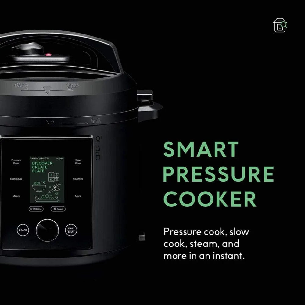 Smart Pressure Cooker 10 Cooking Functions & 18 Features, Built-in Scale, 1000+ Presets & Times & Temps w/App for 600