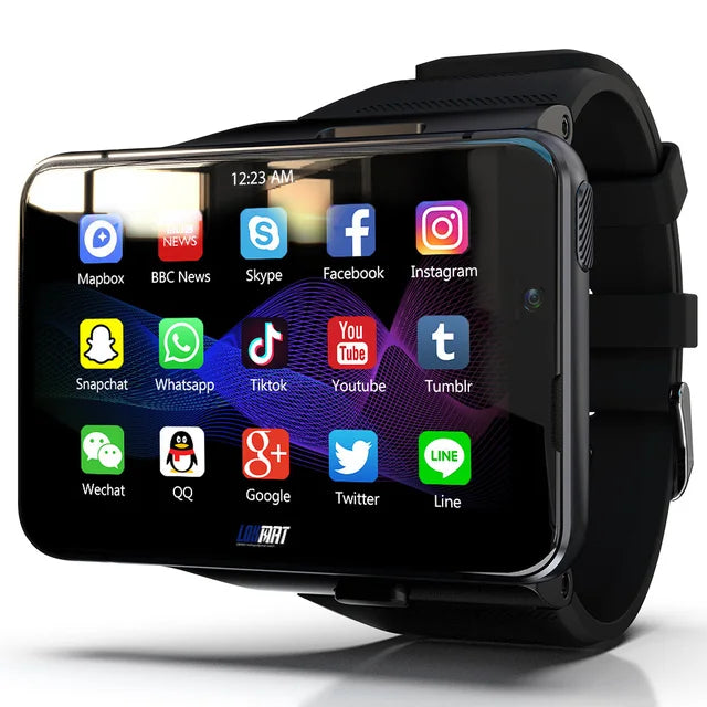 Smart Watch Men with Wifi 4G Android 2.88 Inch Big Game Video Screen Wrist Watch Dual Camera WiFi GPS Calls Smartwatch for Men