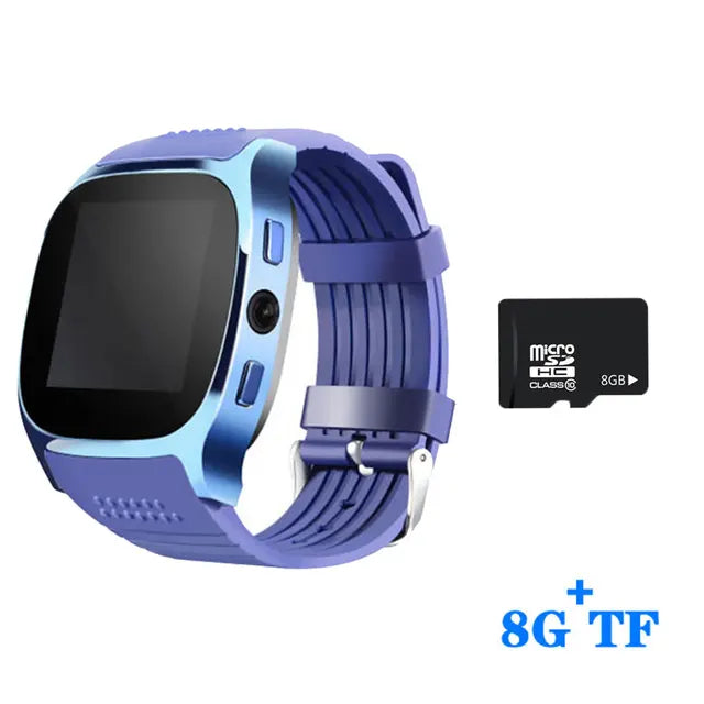 Smart Watch T8 Bluetooth With Camera Support SIM TF Card Pedometer Men Women Call Sport Smartwatch For Android Phone PK Q18 DZ09