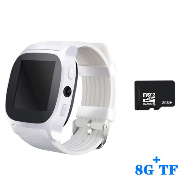 Smart Watch T8 Bluetooth With Camera Support SIM TF Card Pedometer Men Women Call Sport Smartwatch For Android Phone PK Q18 DZ09