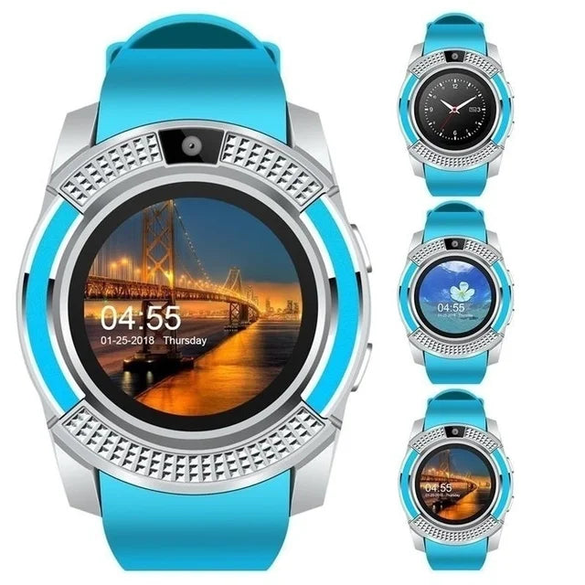 T8 V8 Bluetooth Sports Smart Watch With Camera Whatsapp Support SIM TF Card Call Smartwatch For Android Phone Smart Weara