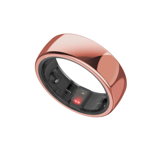 Titanium Smart Health Ring With Blood Oxygen Heart HRV Tracking Wearable Devices Electronic Ring For Men Couples