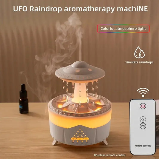 UFO Raindrop Humidifier Water Drop Air Humidifier USB Aromatherapy Essential Oils Aroma