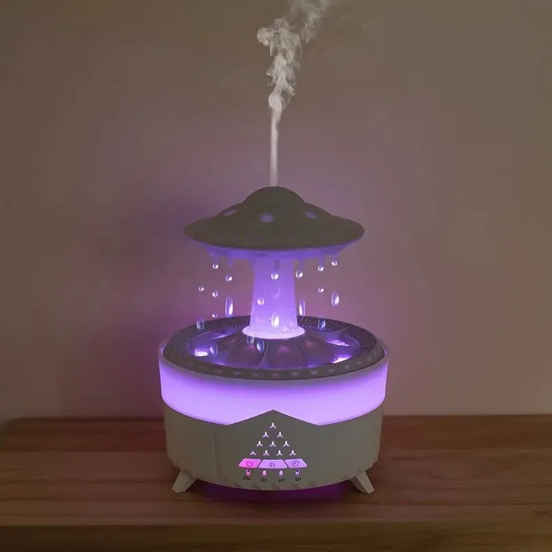 UFO Raindrop Humidifier Water Drop Air Humidifier USB Aromatherapy Essential Oils Aroma