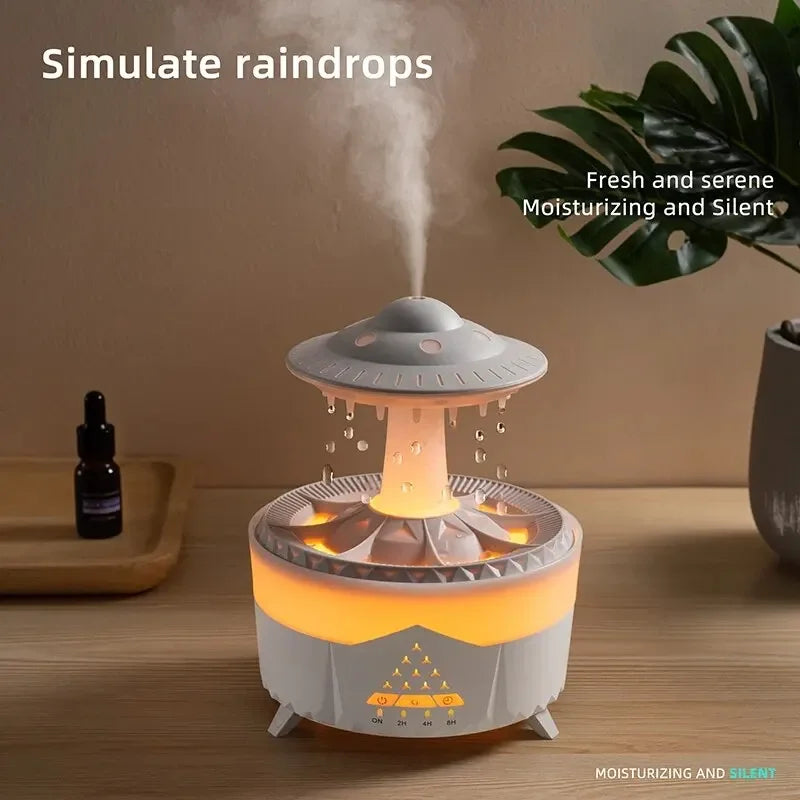 UFO Raindrop Humidifier Water Drop Air Humidifier USB Aromatherapy Essential Oils Aroma