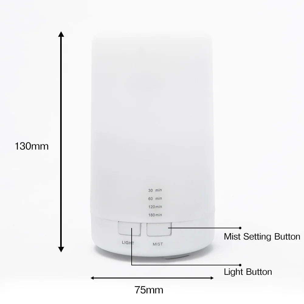 USB Humidifier Aroma Diffuser Essential Oil Air Purifier Lamp Aromatherapy Electric Smell Distributor