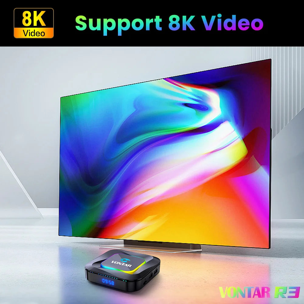 R3 RGB TV Box Android 13 Rockchip RK3528 Support 8K Video BT5.0 Wifi6 Support Google Voice Input Media Player Set Top Box