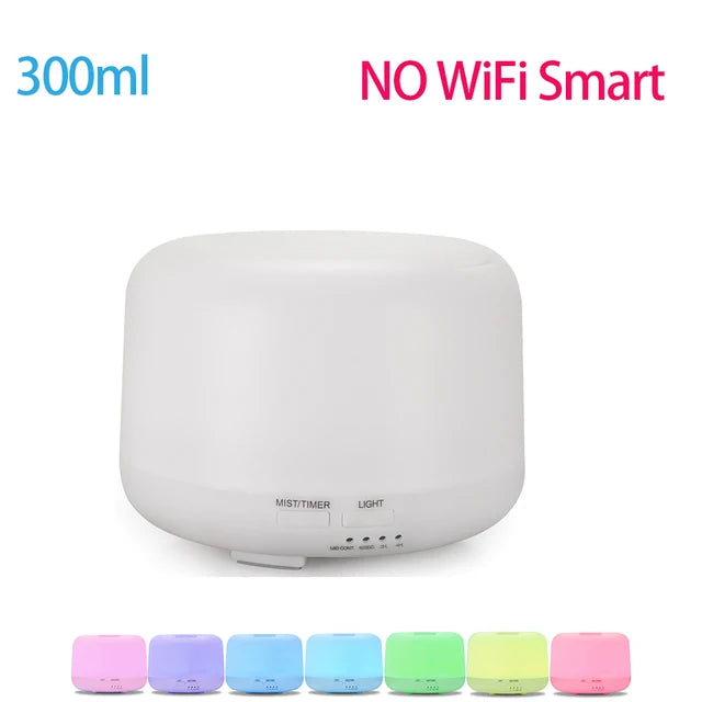 WiFi smart 550ML Electric Aroma Diffuser Essential Oil Diffuser Air Humidifier Ultrasonic Remote Control