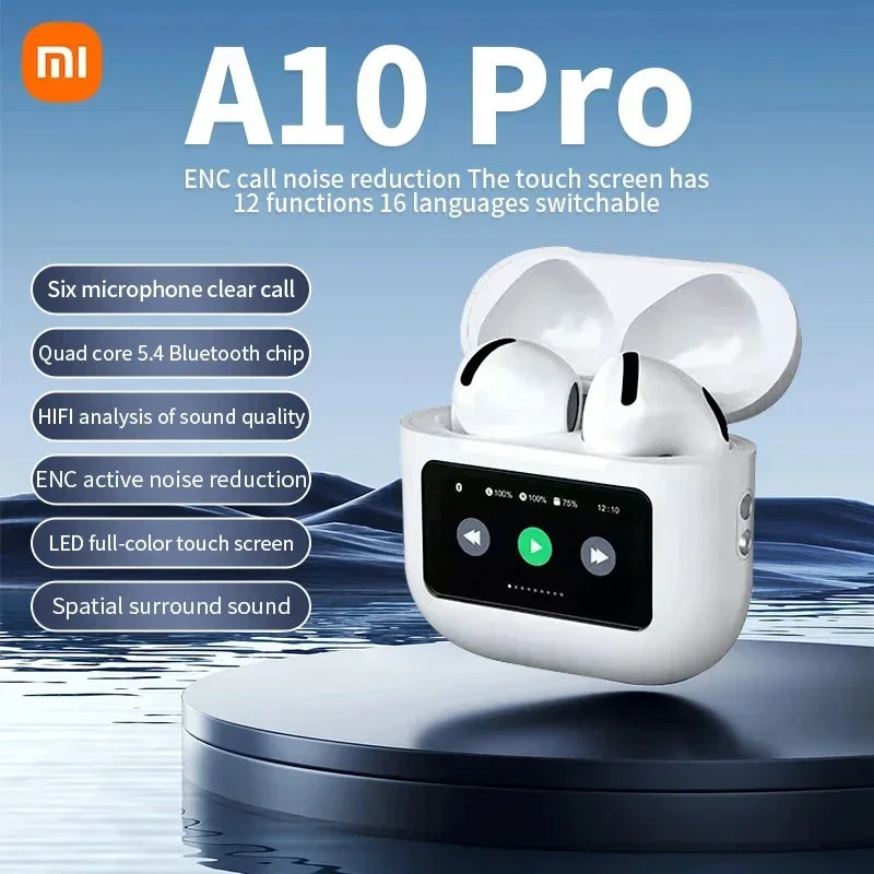 A10 Pro ANC Wireless Waterproof Headset Noise Canceling Gaming Earbuds With Mic