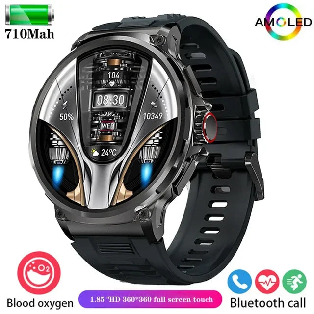 GPS Track Smart Watch Men 1.85-Inch Ultra HD AMOLED Screen 710 Mah Battery Bluetooth Call SmartWatch 2024 New For Huawei